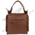 Side view of brown FER GAMO HAND BAG