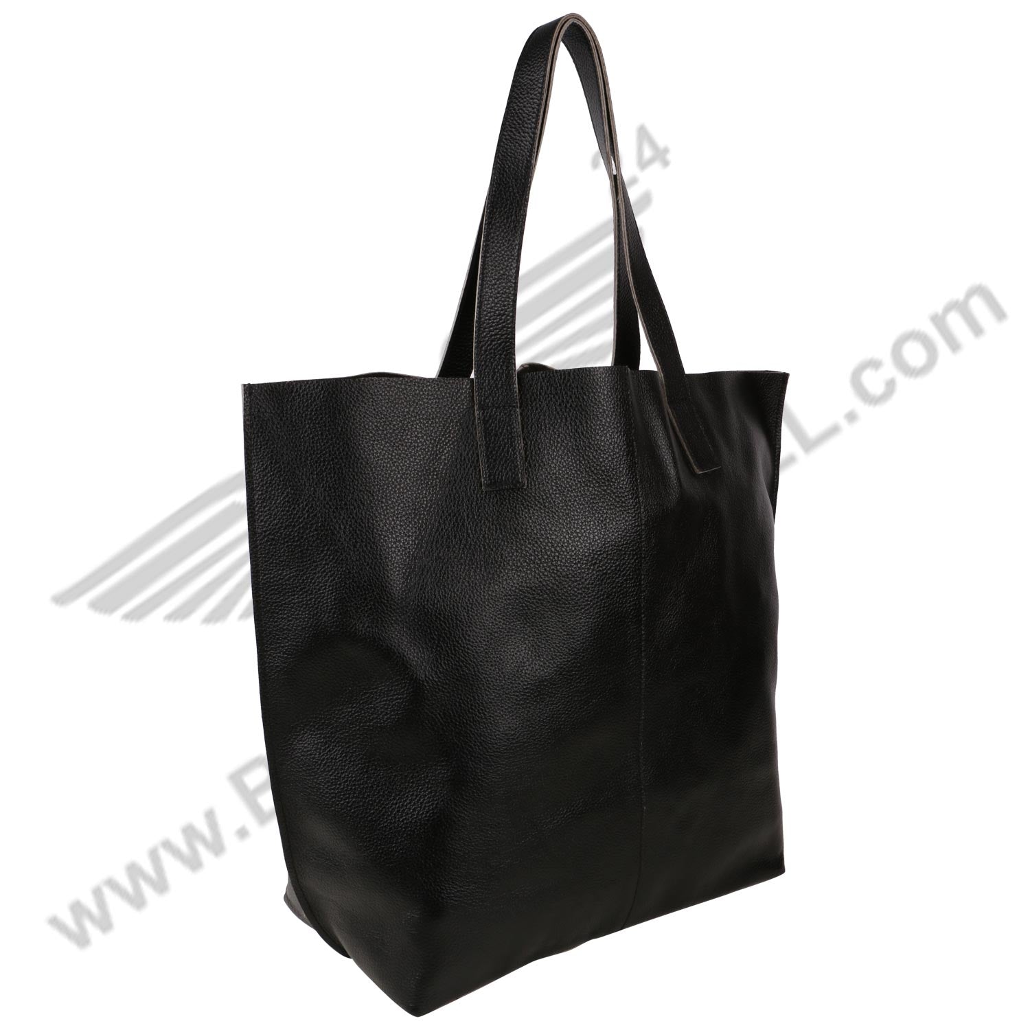 Side image of black LUFT SHOPPING BAG 