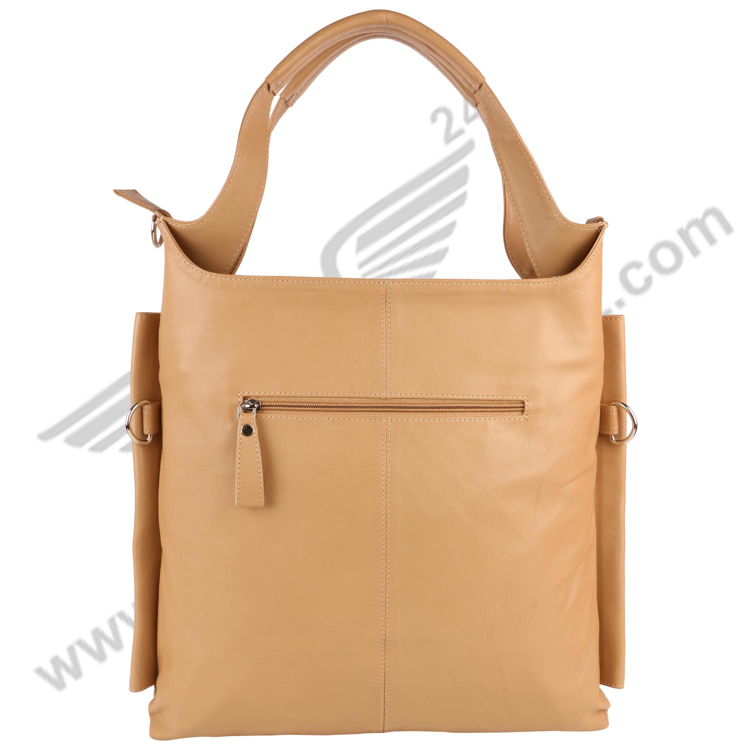 Front image of cream color FER GAMO HAND BAG