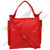 Front image of red FER GAMO HAND BAG