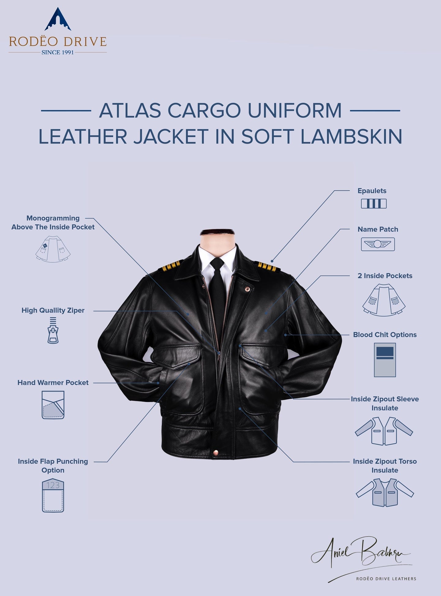 Features of SOUTHWEST UNIFORM LEATHER JACKETS WOMEN