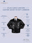 Features of atlas cargo uniform leather jacket in soft lambskin