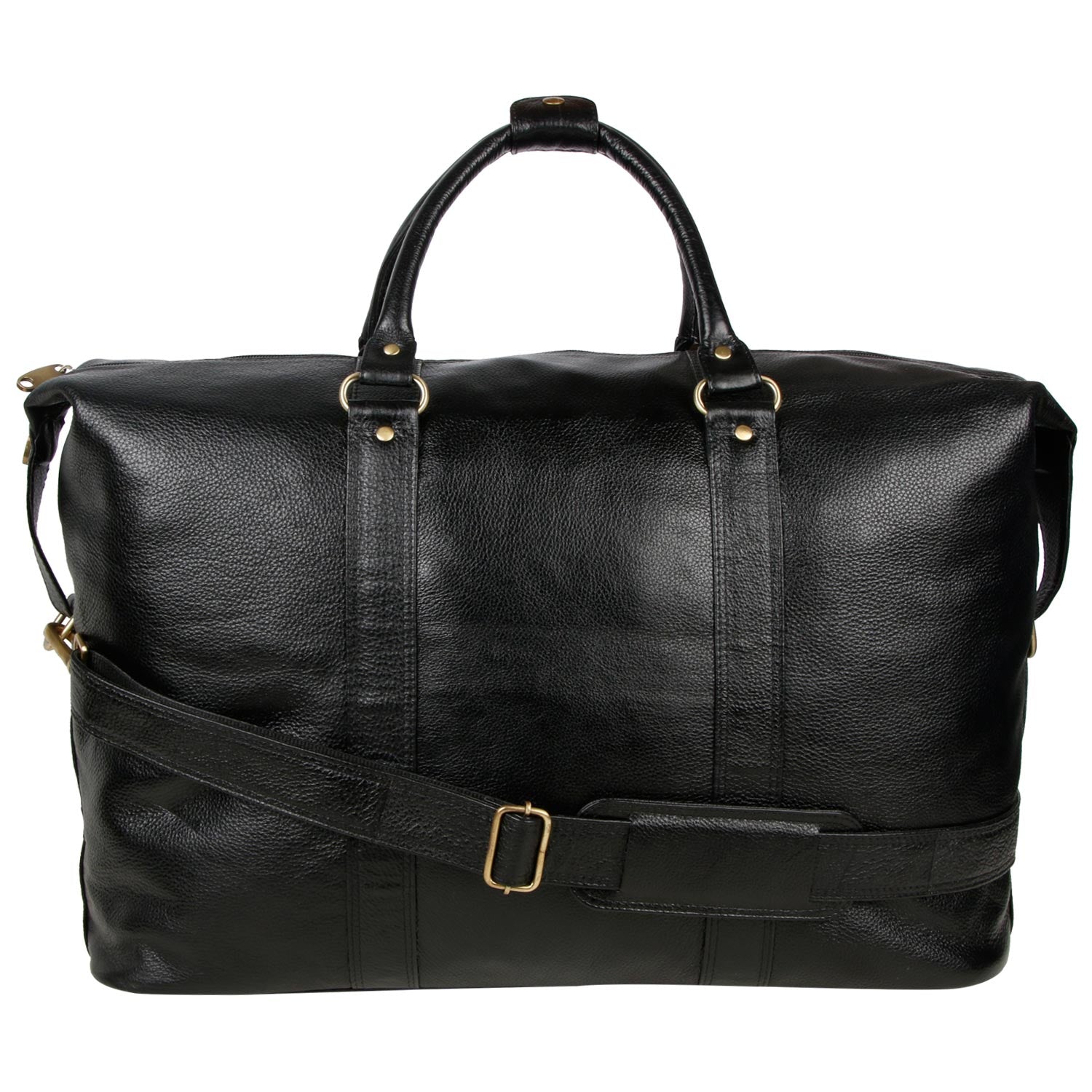 Front side image of  packed black CARRY ON TOTE SAA-SMALL