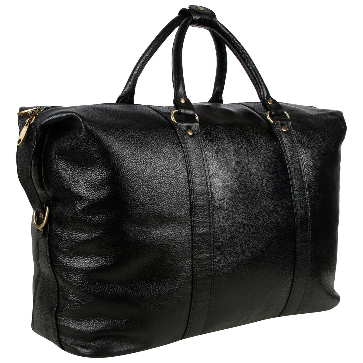 side image of black CARRY ON TOTE SAA-SMALL