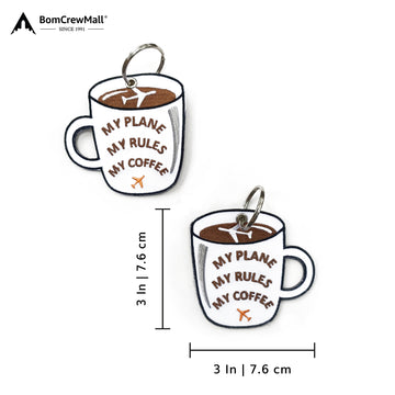 my plane, my coffee, my rules bag tag