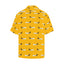 Back side image of yellow HAWAIIAN SHIRT. It is short sleeved