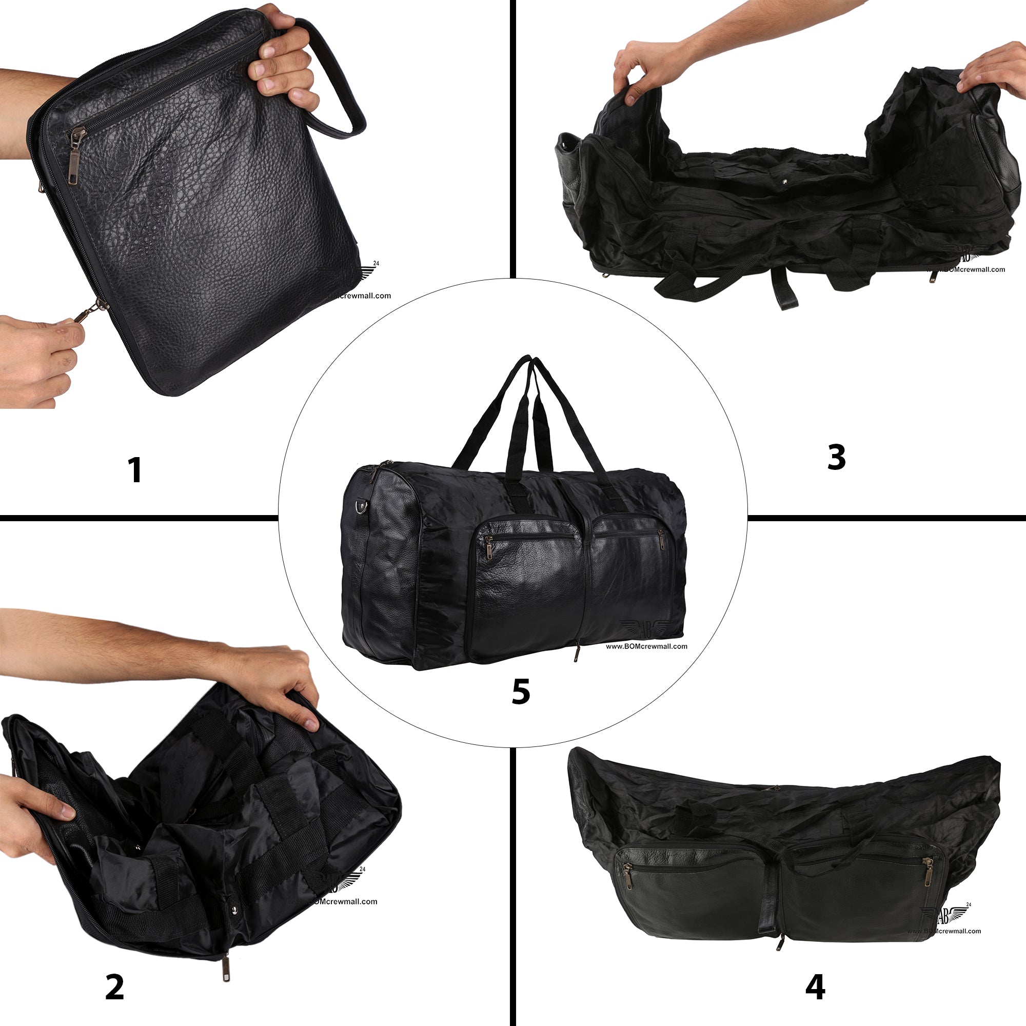 Multiple images of COLLAPSIBLE BACKUP CHECKIN BAG